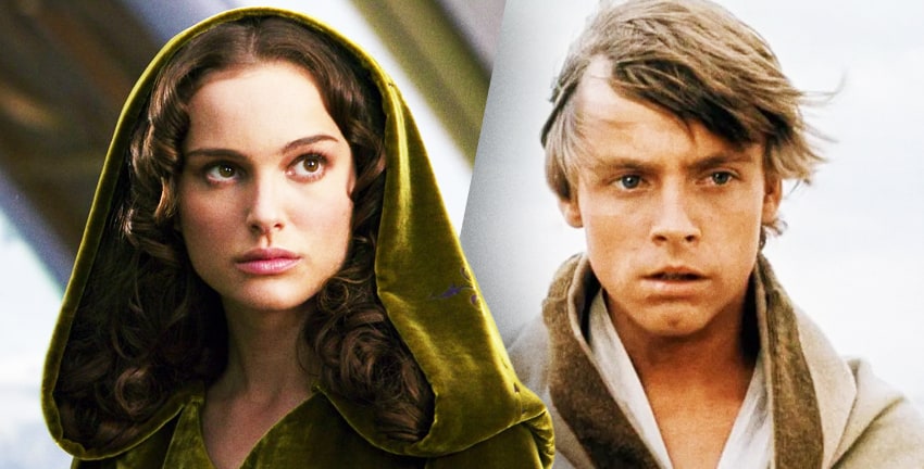 Mark Hamill, Natalie Portman, Star Wars, Luke Skywalker, Padme Amidala