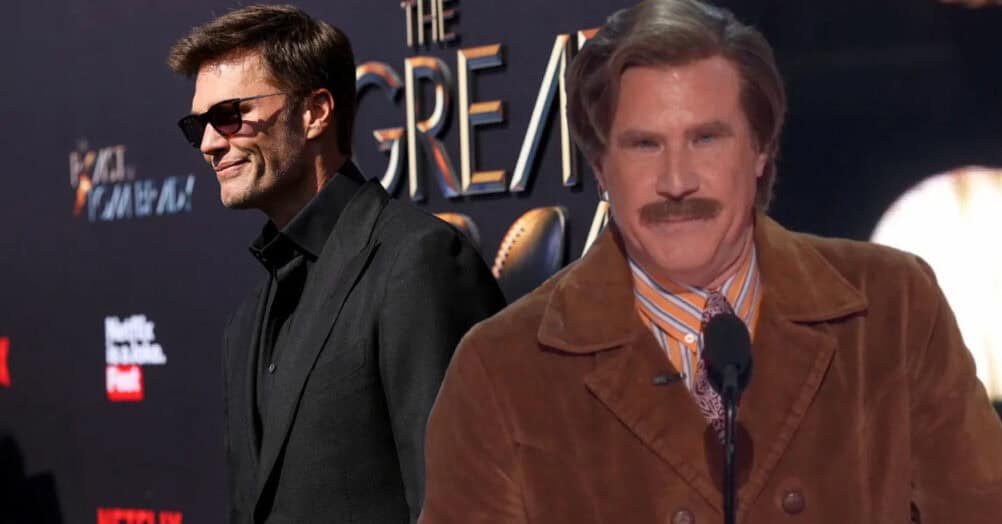 will ferrell, ron burgundy, tom brady